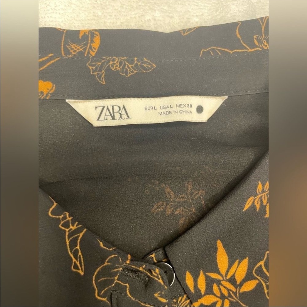 Zara Dress - button front pleated dress - Picture 10 of 12
